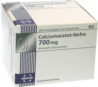 CALCIUMACETAT NEFRO 700 mg Filmtabletten