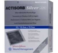 ACTISORB 220 Silver 10,5x10,5 cm steril Kompressen