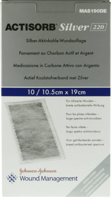 ACTISORB 220 Silver 10,5x19 cm steril Kompressen