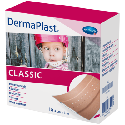 DERMAPLAST CLASSIC Wundpflaster 4 cmx5 m