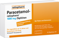 PARACETAMOL-ratiopharm 1.000 mg Zäpfchen