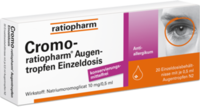 CROMO-RATIOPHARM Augentropfen Einzeldosis