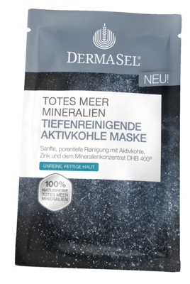 DERMASEL Maske Aktivkohle tiefenreinigend