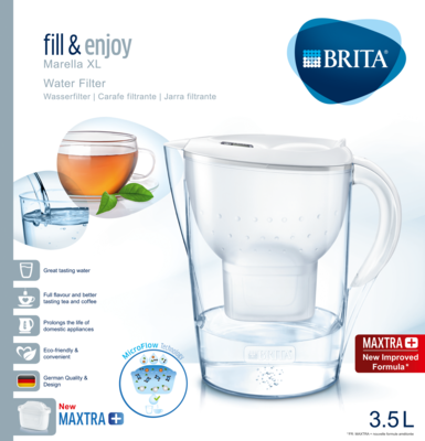 BRITA fill & enjoy Wasserfilter Marella XL weiß