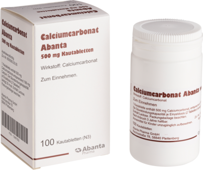 CALCIUMCARBONAT ABANTA 500 mg Kautabletten