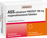 ASS-ratiopharm PROTECT 100 mg magensaftr.Tabletten