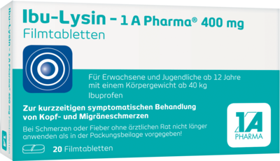 IBU-LYSIN 1A Pharma 400 mg Filmtabletten