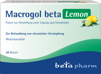 MACROGOL beta Lemon Plv.z.Her.e.Lsg.z.Einnehmen